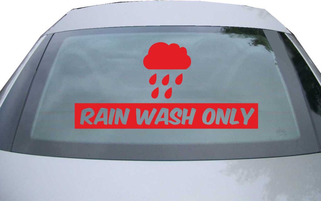 Indigos UG - Aufkleber Heckscheibe & Motorklappe DE6394 - rot - 600x282 mm - ain wash only - Auto Scheiben Fenster Heckklappe Tuning Racing JDM - D...