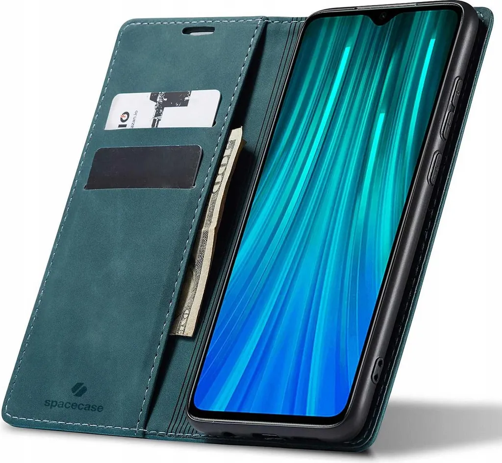 Migliore Custodia Wallet Xiaomi Mi Note 8 Pro SPACECASE Blu | Antiurto 360