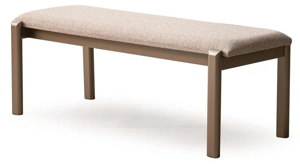 Beige Bank mit Textilbezug für modernes Interieur