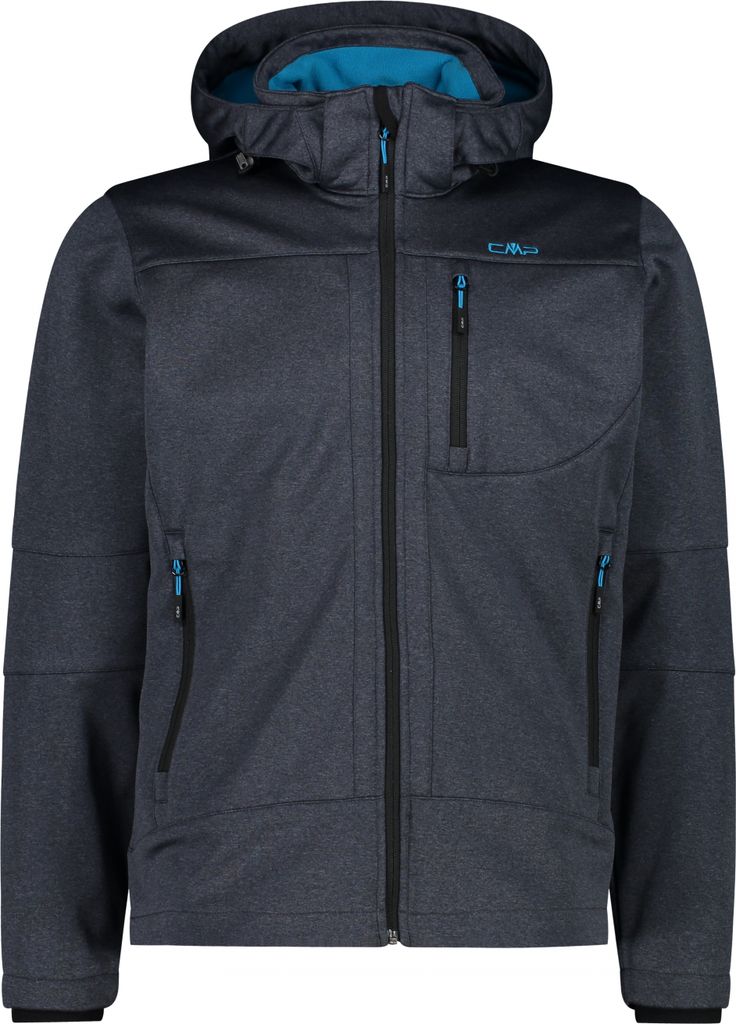 Cmp Man Jacket Zip Hood Titanio Mel. Titanio Mel. 58