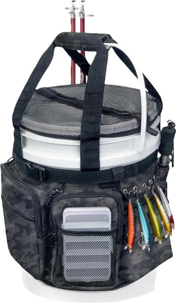 Organisateur de Pêche Multi-poches INF en Oxford - Sac Style Seau Pro
