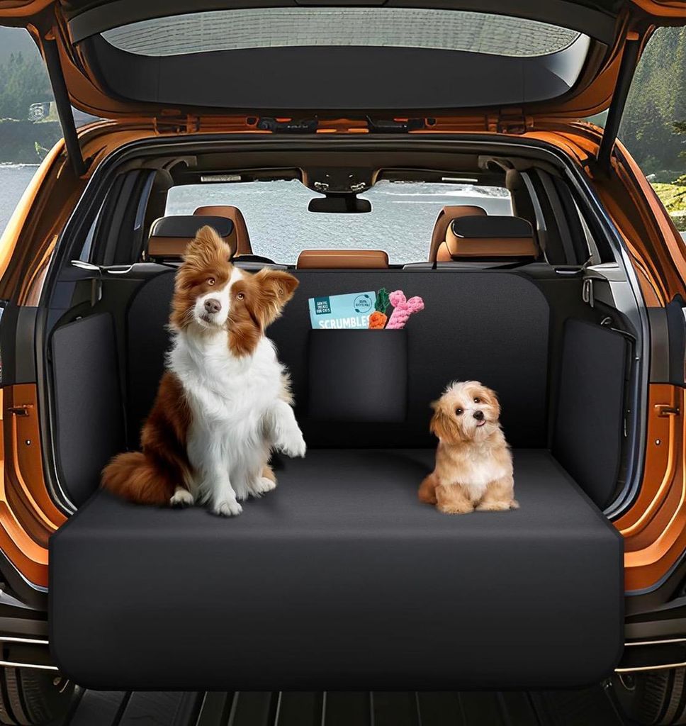 AiQInu Kofferraumschutz Hund mit Seiten und Ladekantenschutz, Universal Hundedecke Auto Kofferraum Schutzmatte Hunde, Wasserdicht, rutschfest, Kratzfe