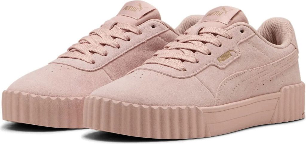 Puma Carina 3.0 SD Damen Sneaker Leder Schuhe 400721 02 Rose Quarz-Gold, Schuhgröße:37 EU