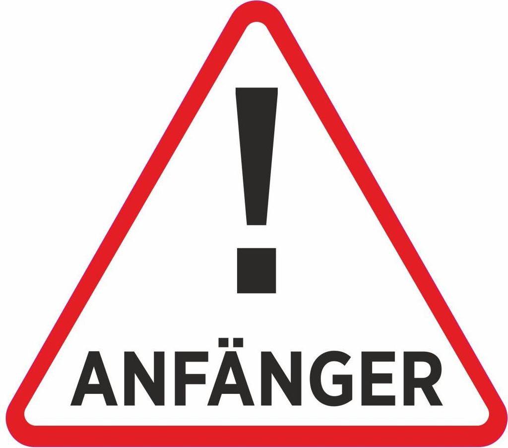 Hermann Schütz Aufkleber Anfänger dreieckig 115x130mm Produktbild 