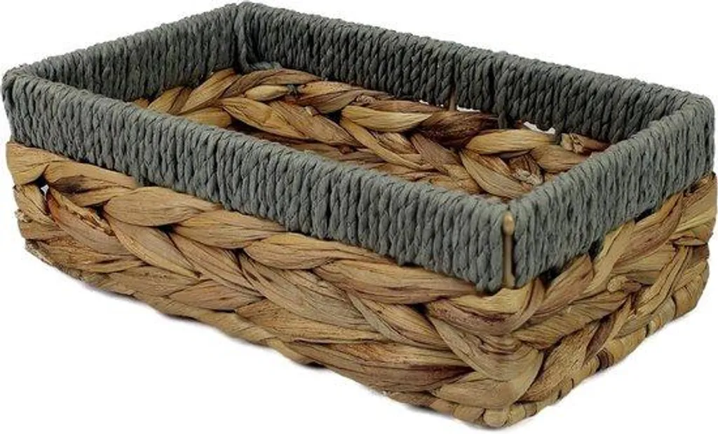 Rangez tout avec ce tiroir en osier gris 24 cm - Fini le désordre !
