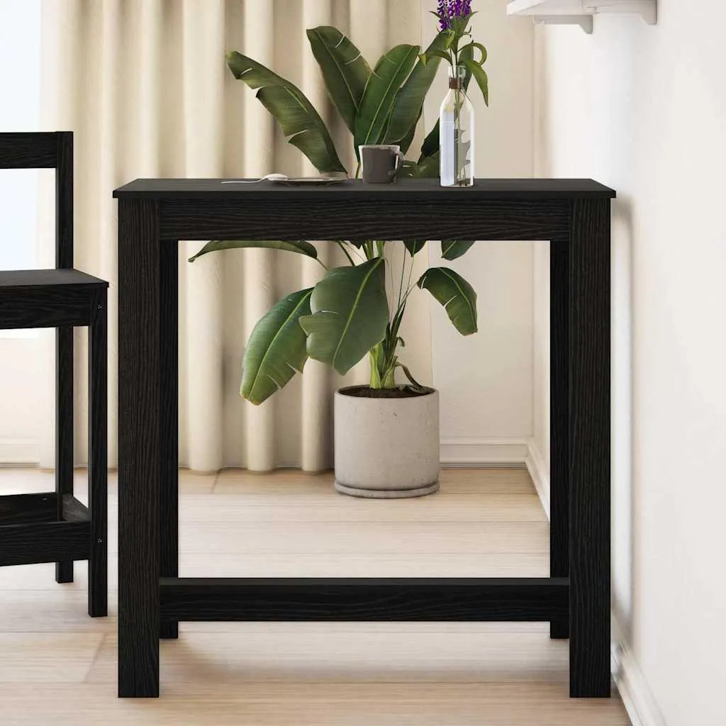 Maison Exclusive - Tavolo da bar effetto rovere nero 102 x 50 x 103,5 cm Materiale ligneo