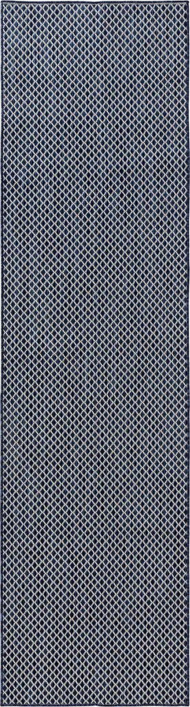 Tapis de Passage Bleu 80x300 cm résistant pour Jardin et Couloir