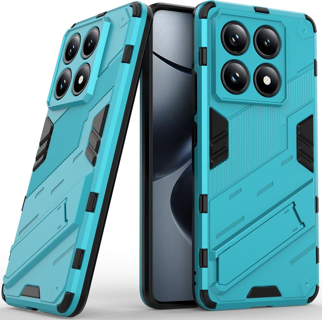 Armor Hülle für Xiaomi 14T Pro Hybrid PC TPU Bumper Stoßfestes Schutzhülle mit Standfunktion Blau