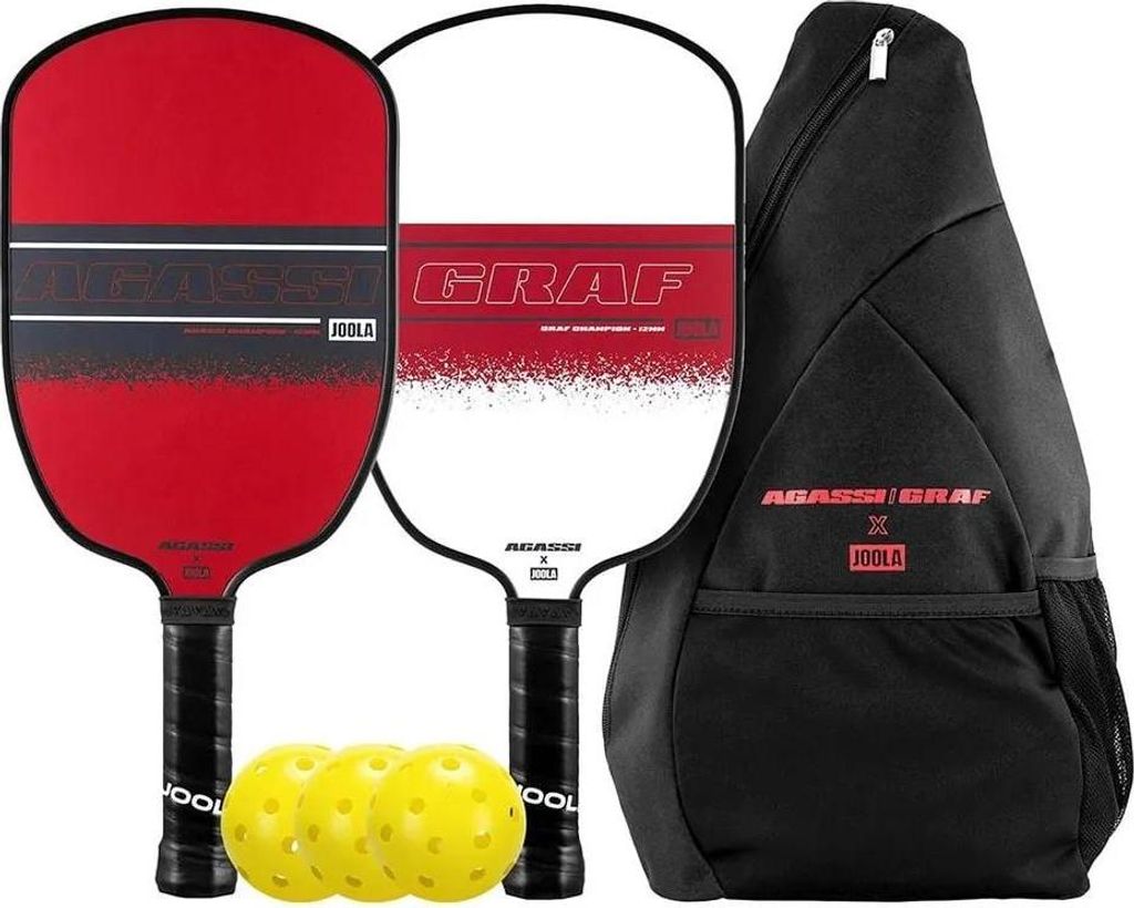 Joola Agassi/graf Champion Pickleball-set Rot Rot One Size