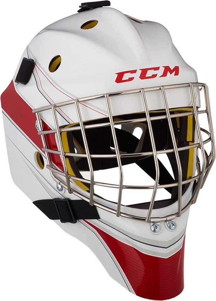 CCM Axis A1.5 Maske - Bambini, Größe:Youth, Farben:weiß/rot
