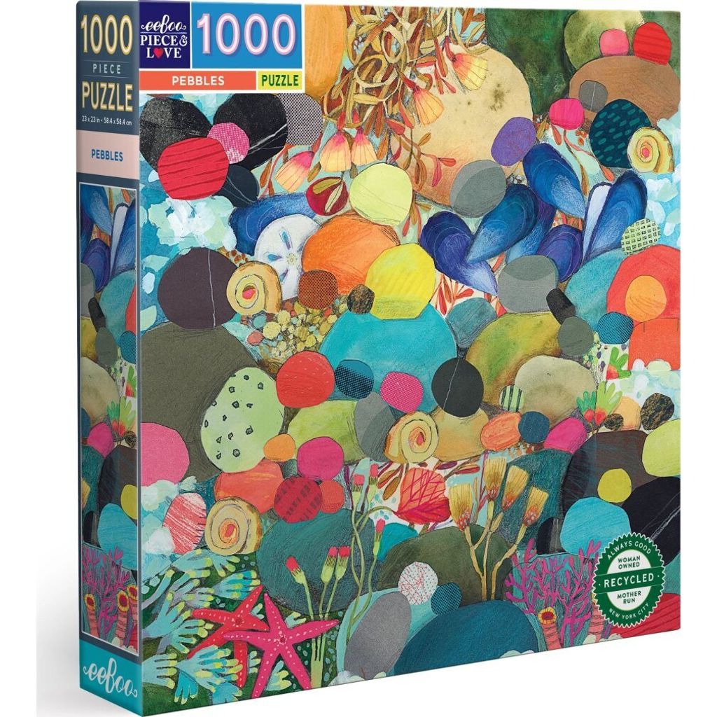 EEBOO Quadratisches Puzzle Pebbles 1000 Teile