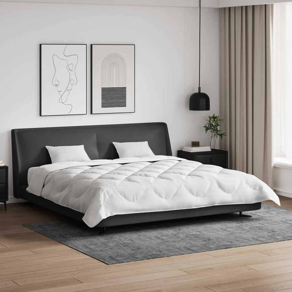 Must-Have Letto: Set 3 Pezzi vidaXL Microfibra Bianca Soffice - 2