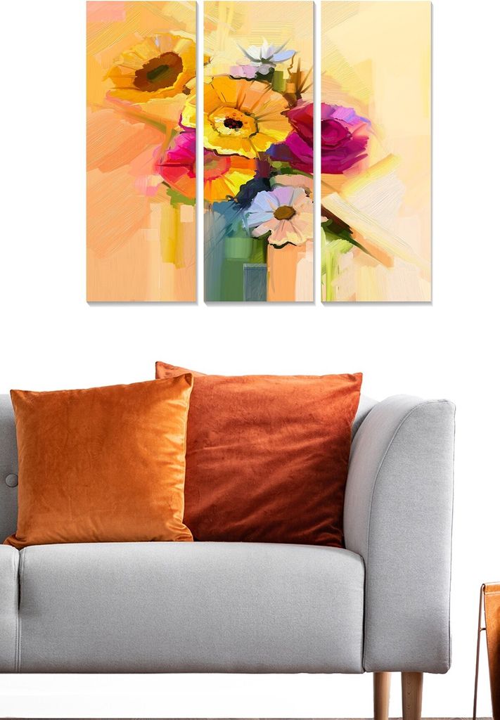 Wallity, MDF8875522- BNC3709, Bunt, Leinwandbilder, 70 x 50 cm, 100% MDF (Dicke: 3 mm)