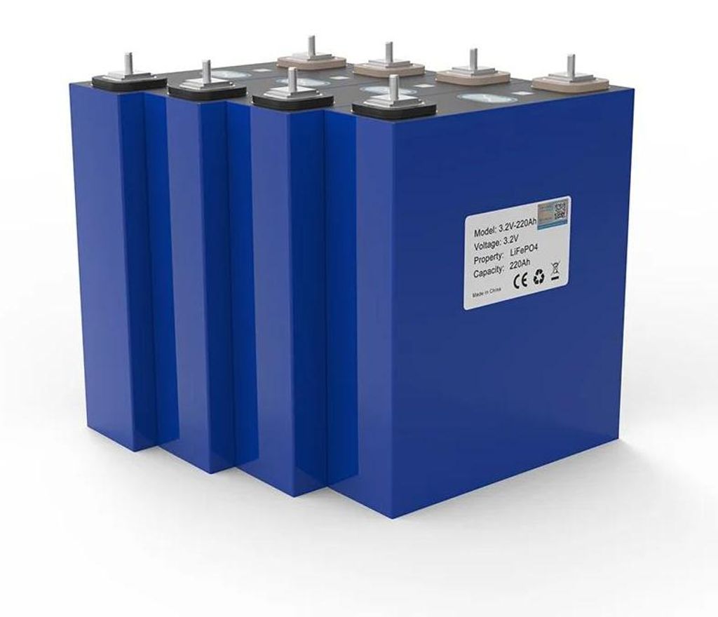 LiFePO4 Akkuzellen - 3,2V 200Ah Prismatische Zelle - Tiefzyklus Lithium-Eisenphosphat - Für 12V 24V 36V Akkuaufbau - Solar Inselanlage Wohnmobil B...