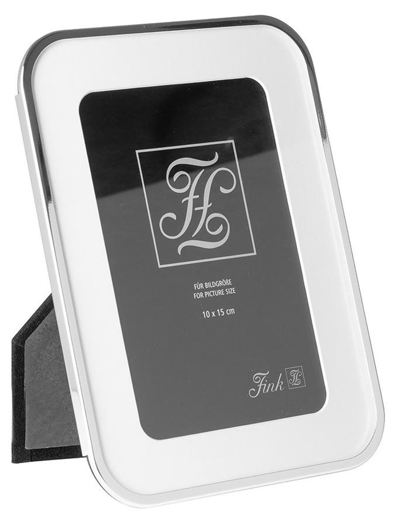 Fink JULA, Bilderrahmen 10x15 cm, Glas, Stahl, glatt, silberfarben, L. 15 cm, B. 10 cm, H. 1.1 cm 133104