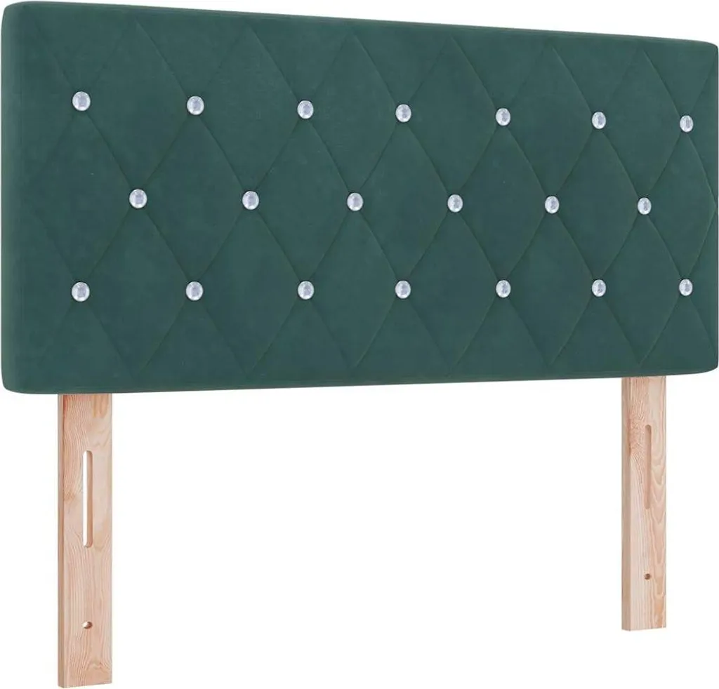 Offerta Testiera LED 100 cm Verde Scuro - Letto Singolo Design