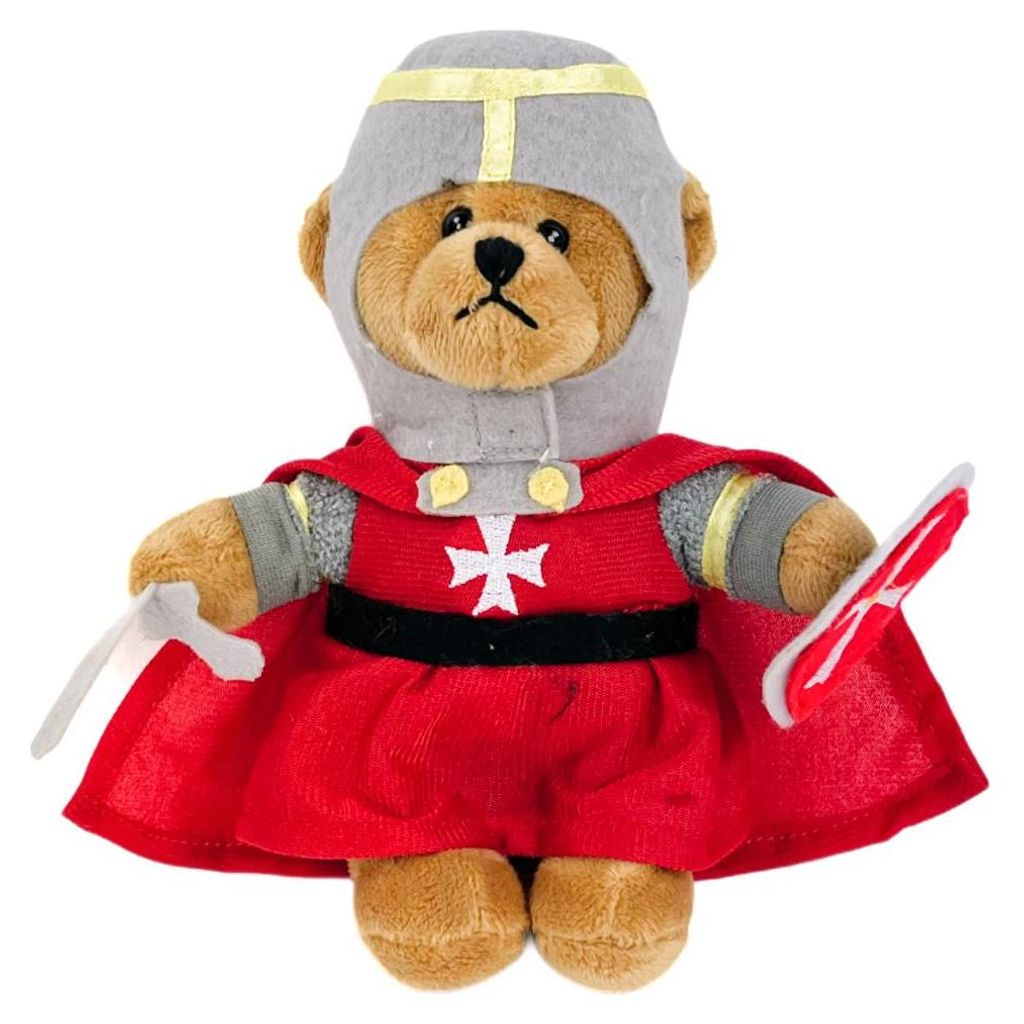 Teddybär Ritter 22 cm stehend rot Plüschtier Produktbild 