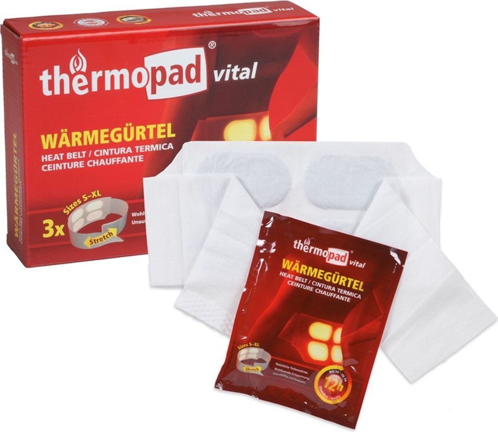 Cintura termica Thermopad confezione da 3 pezzi S-XL Immagine del prodotto 