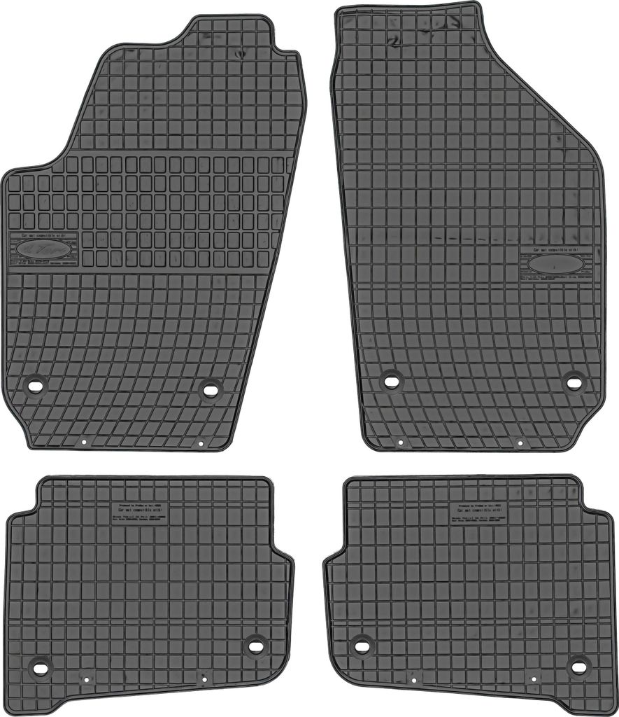 Volkswagen Polo IV Gummimatten 2001-2009 OVAL