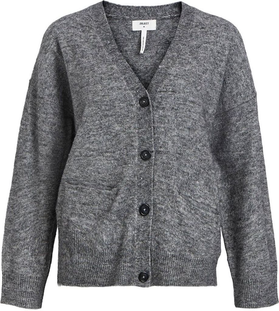 Object Minna Strickjacke Grau XL Frau Grau XL