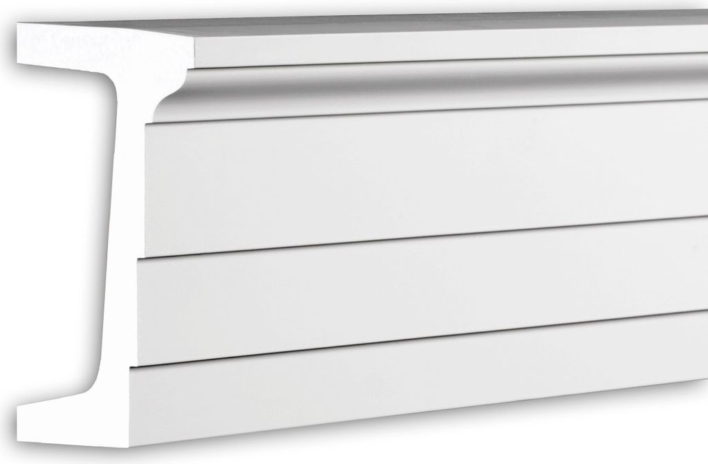 Profhome 404202 Architrav Fassadenprofil Stuckleiste Außenstuck 2 m