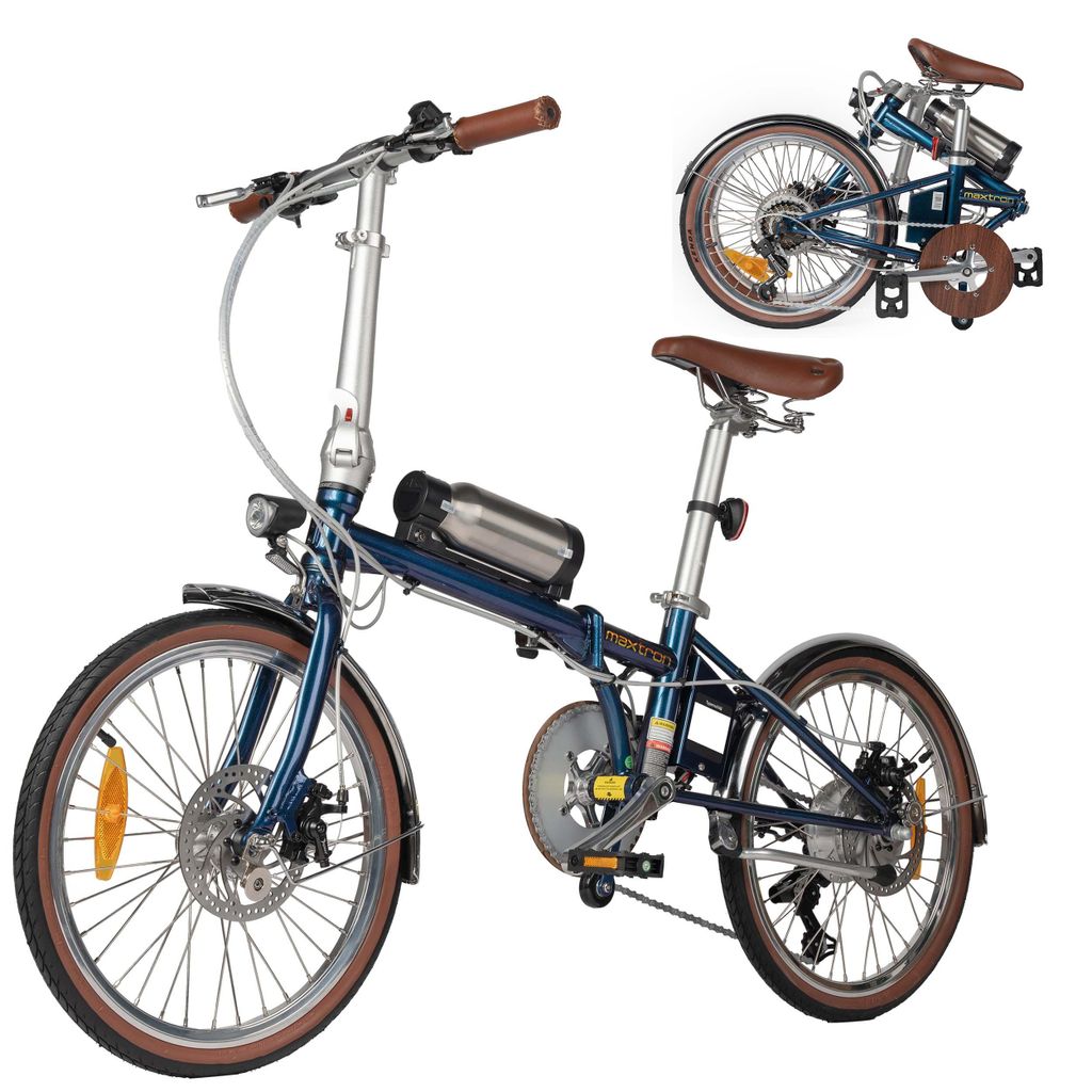 Maxtron Smart 20 Klapp-E-Bike Elektrofahrrad 20 Zoll City 36V 5,2Ah bis zu 20-40km Hinterradmotor IPX5 25 km/h Damen Herren