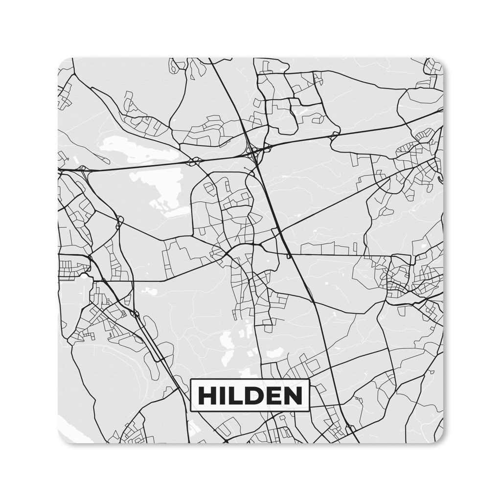 MuchoWow® Mauspad Mousepad Stadtplan - Hilden - Karte - Produktbild 