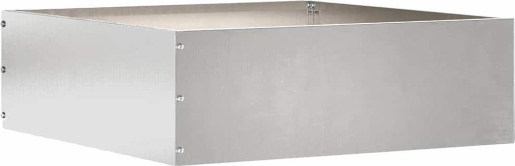 Langlebige Raseneinfassung 6 pcs - Montage erforderlich - Silber 40 x 40 x 13cm Edelstahl - Möbel909406 - Zaunzubehör