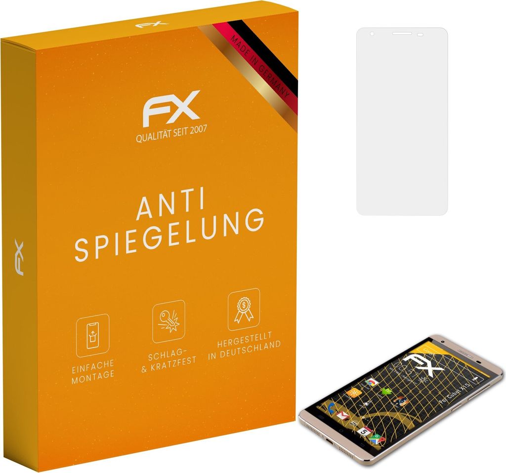 atFoliX FX-Antireflex 3x Schutzfolie kompatibel mit Cubot X15 Displayfolie