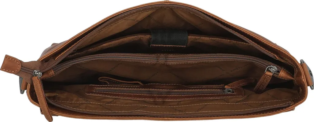Serviette en cuir marron clair Veneto pour ordinateur portable professionnel - 10