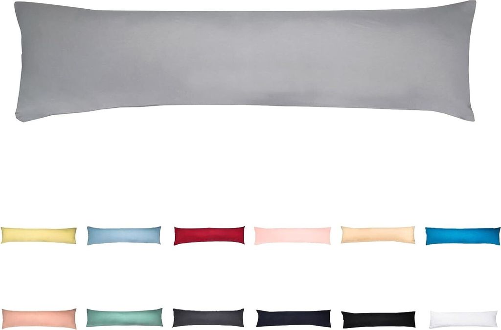 Jersey Kissenbezug 40x145 cm 100% Baumwolle Kopfkissenhülle Produktbild 