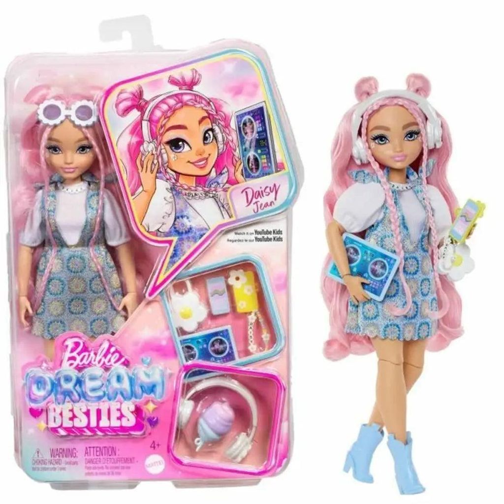 Barbie Dream Besties Daisy Jean-Modepuppe mit 9 Produktbild 