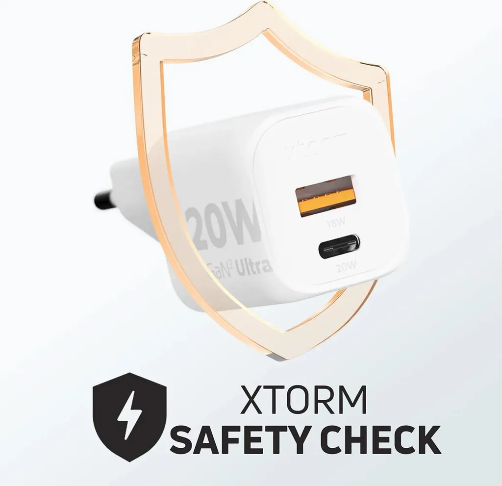 Chargeur Mural 20W GaN2 Ultra Xtorm Blanc - Technologie de Charge Rapide - 12