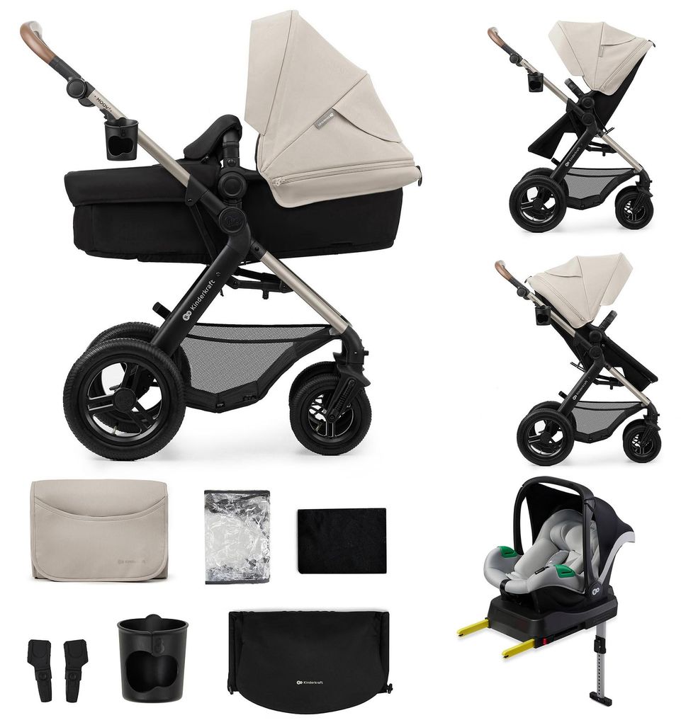 Kinderkraft MOOV 2 Passeggino 4 in 1 con navicella 2 in 1 e Immagine del prodotto 