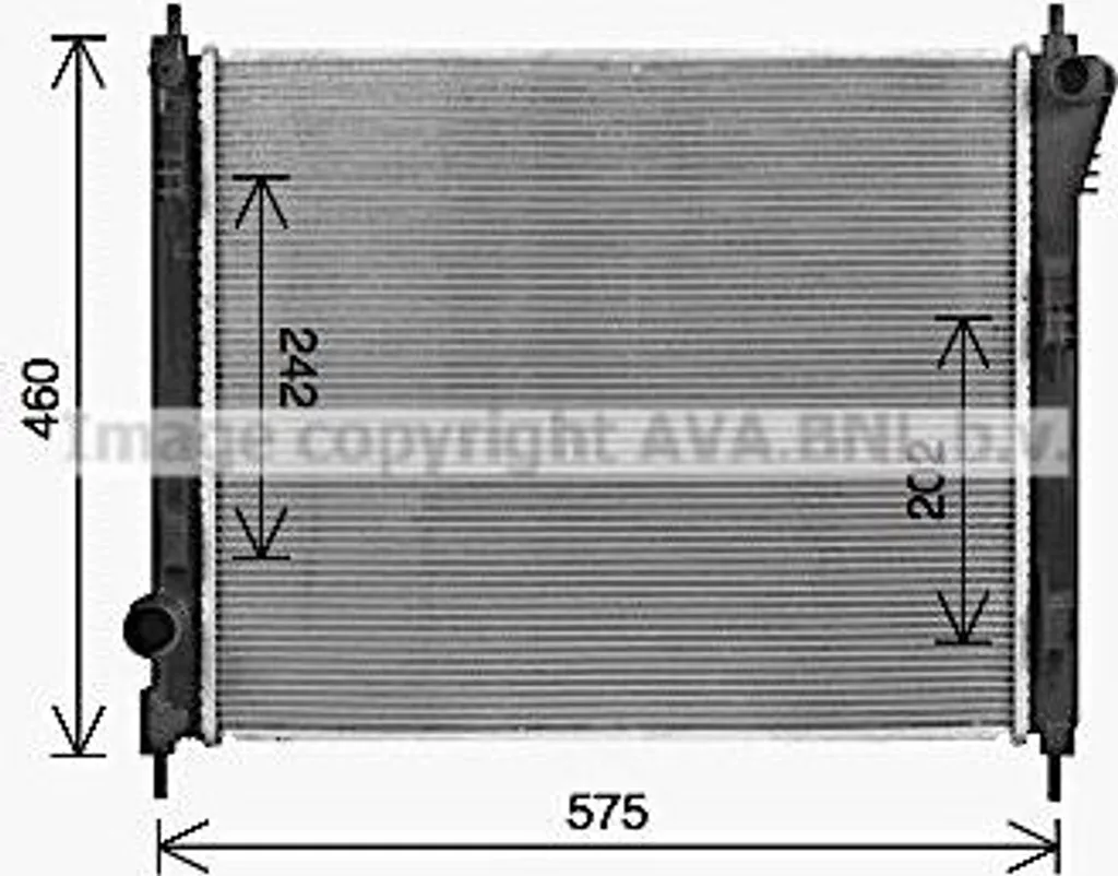 Radiateur de Refroidissement Moteur pour Nissan Juke OE 214103ZU0A