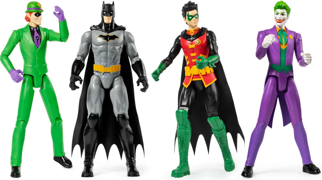 Lot de 4 Figurines Articulées DC Comics 30 cm Batman et ses Ennemis