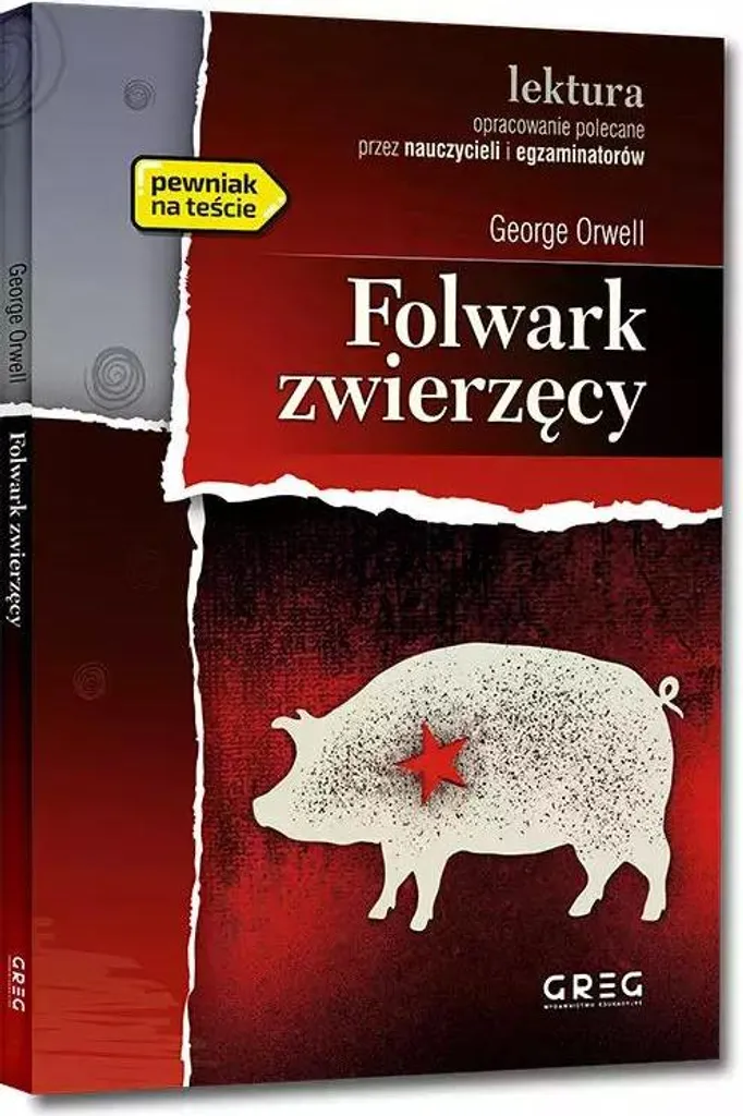 Folwark Zwierzęcy George Orwell Roman Satirique Édition Brochée Polonais