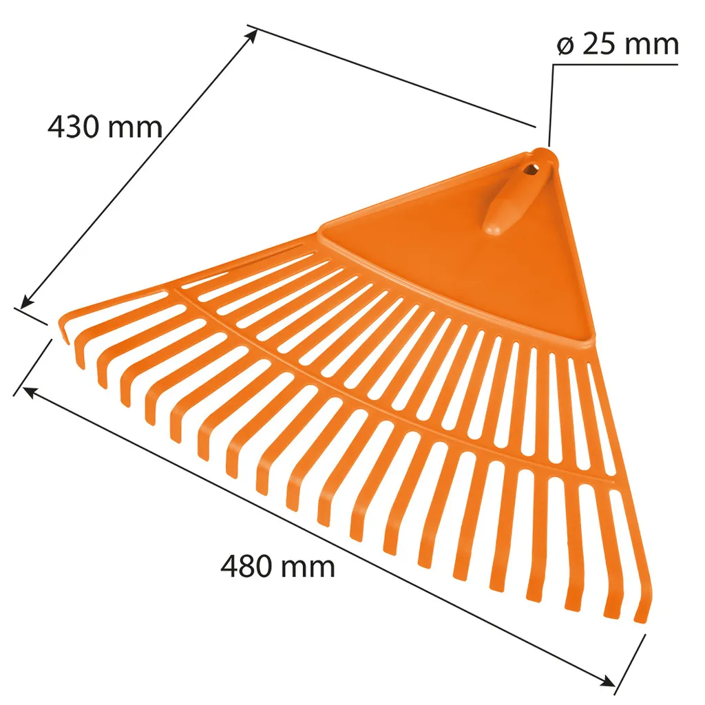 Rastrello Grande NEO Tools 95-041 - Plastica Moplen per Pulizia Prato - 3
