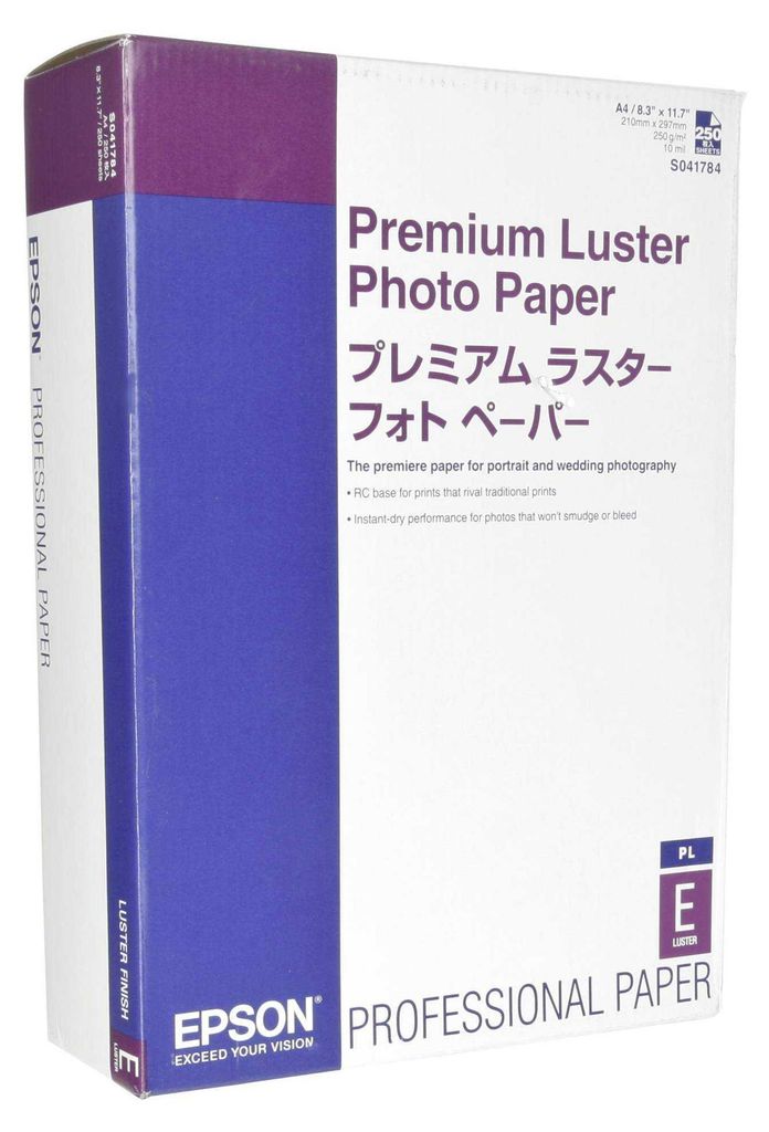 Epson Premium Luster Photo Paper A 4 250 Blatt, 260 g S 041784
