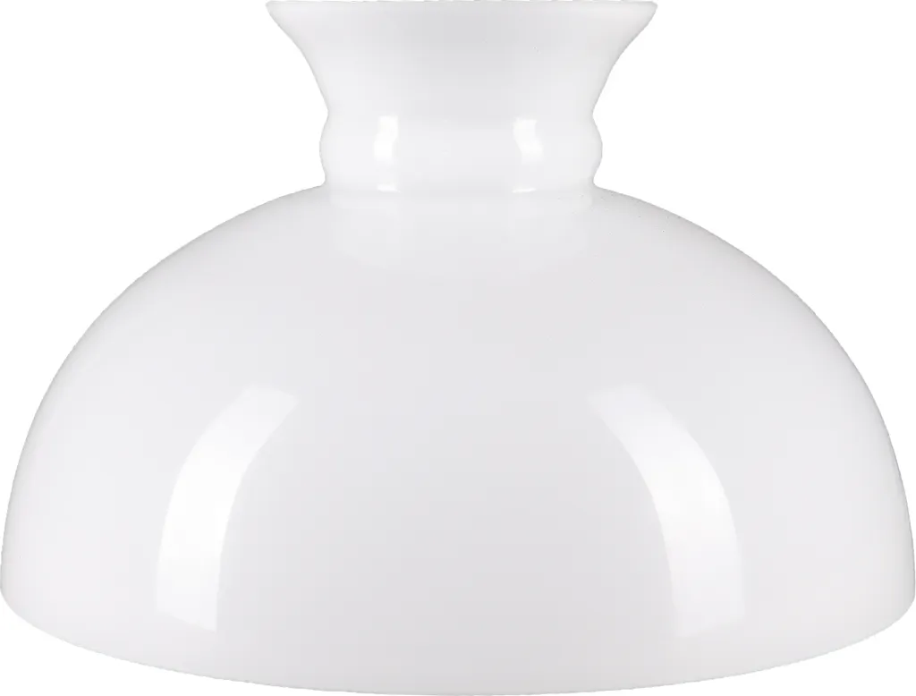 Verre de luminaire blanc 300mm en verre opale pour lampe à pétrole V2
