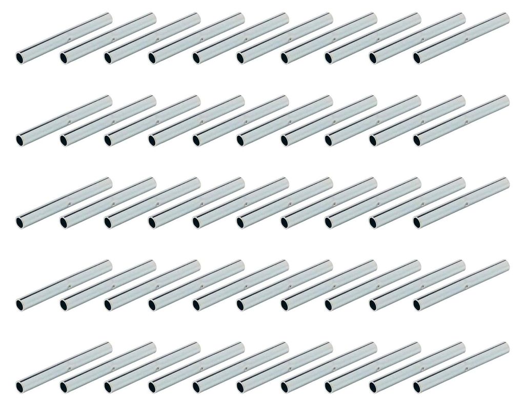 Verbindungsrohre für Campingzeltstangen, 50 Stück für 5 mm/6 mm Fiberglas-Ersatz, wichtig für den Außenbereich (5 mm)