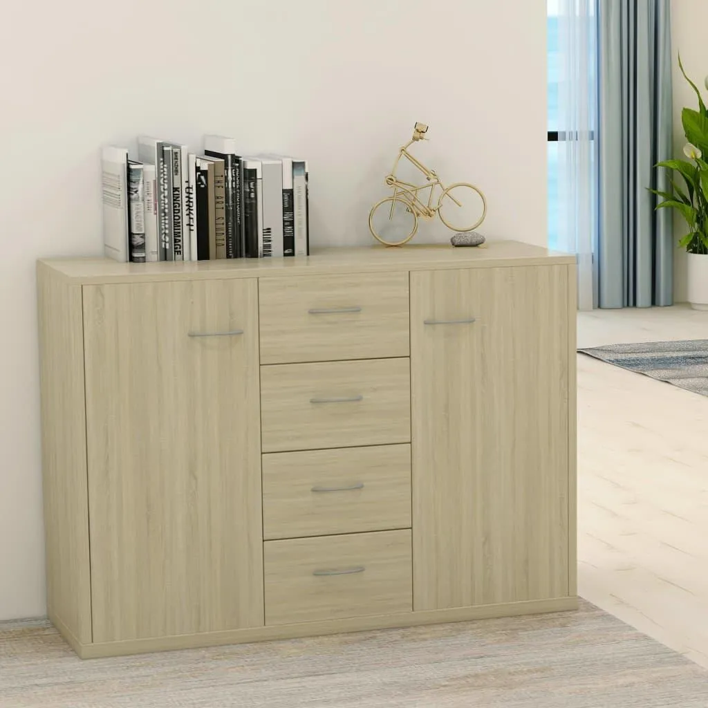 vidaXL Credenza Rovere Sonoma 88x30x65 cm | Mobiletto Multiuso Legno