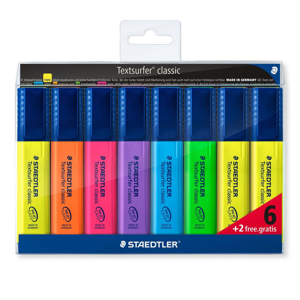 STAEDTLER Textmarker Textsurfer Promotion 6+2 Produktbild 