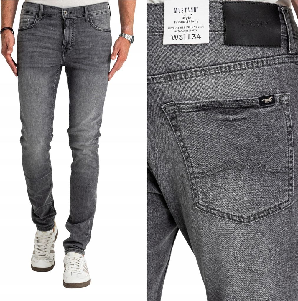 MUSTANG | Frisco Skinny | Herrenjeans, enge Passform, W31 L34