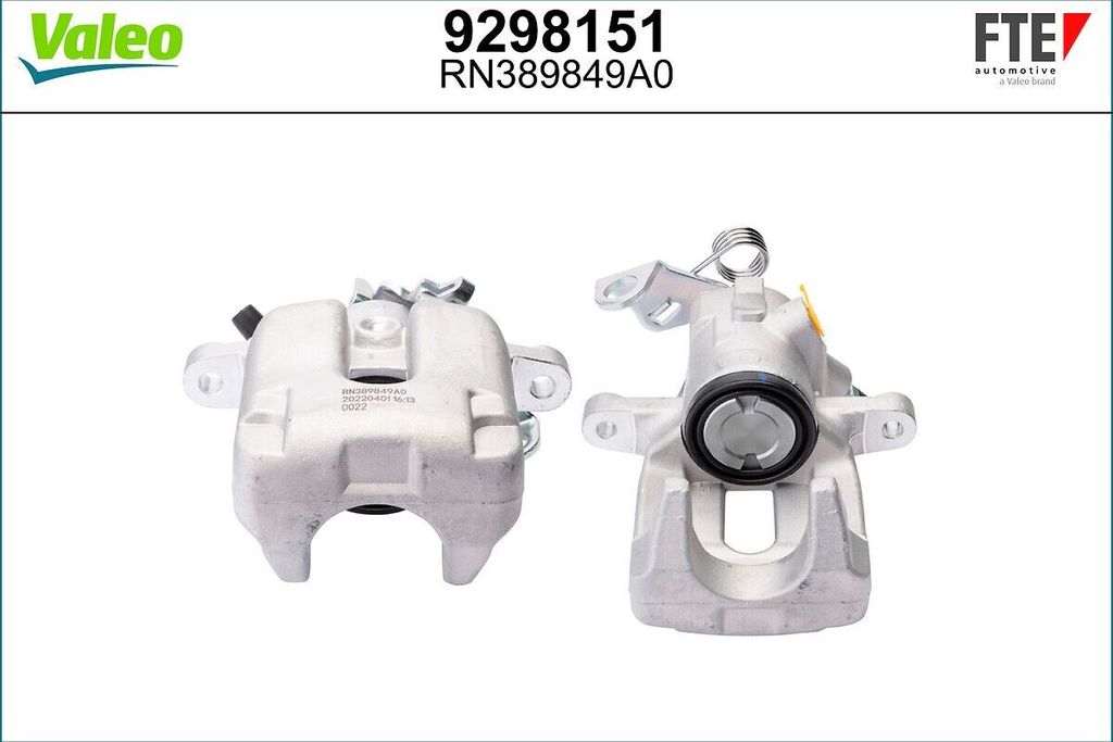 FTE Bremssattel Hinten Links passend für PEUGEOT 308 SW I (4E, 4H) Ø38mm Grau 9298151