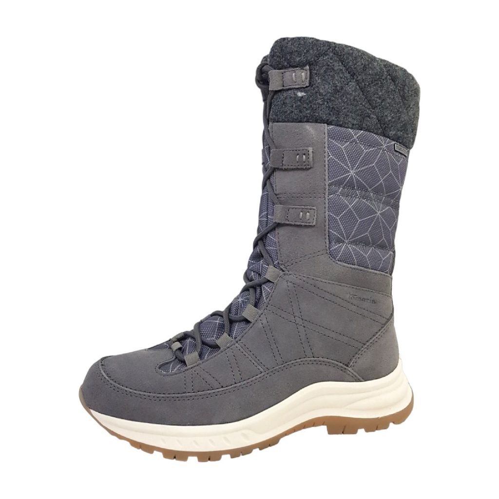 Tamaris Comfort Damenschuhe Schnürstiefel Grau Freizeit, Schuhgröße:40 EU