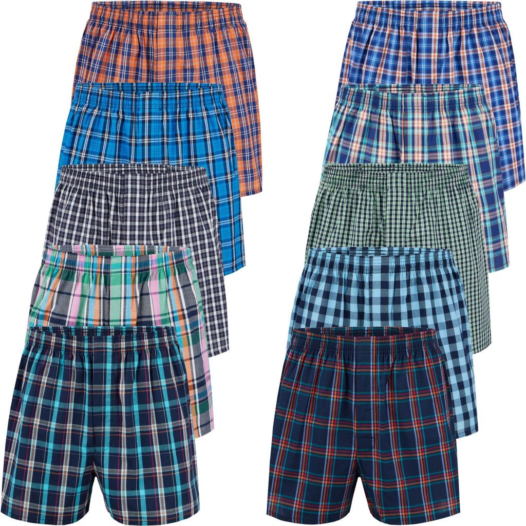 City Life Herren Boxershorts Shorts Boxer Webboxer (10er Produktbild 