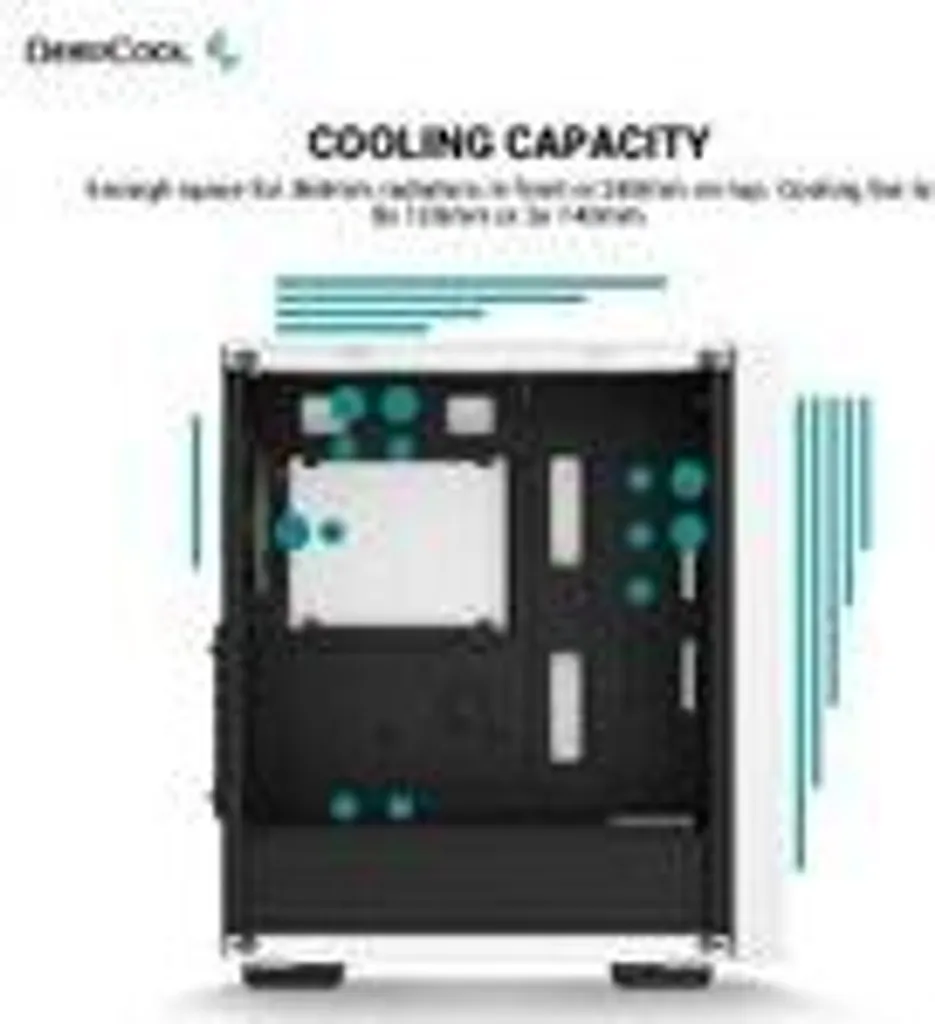 Boîtier PC DeepCool CC560 WH V2 Blanc : Idéal pour Setup Gaming ATX Pro - 20