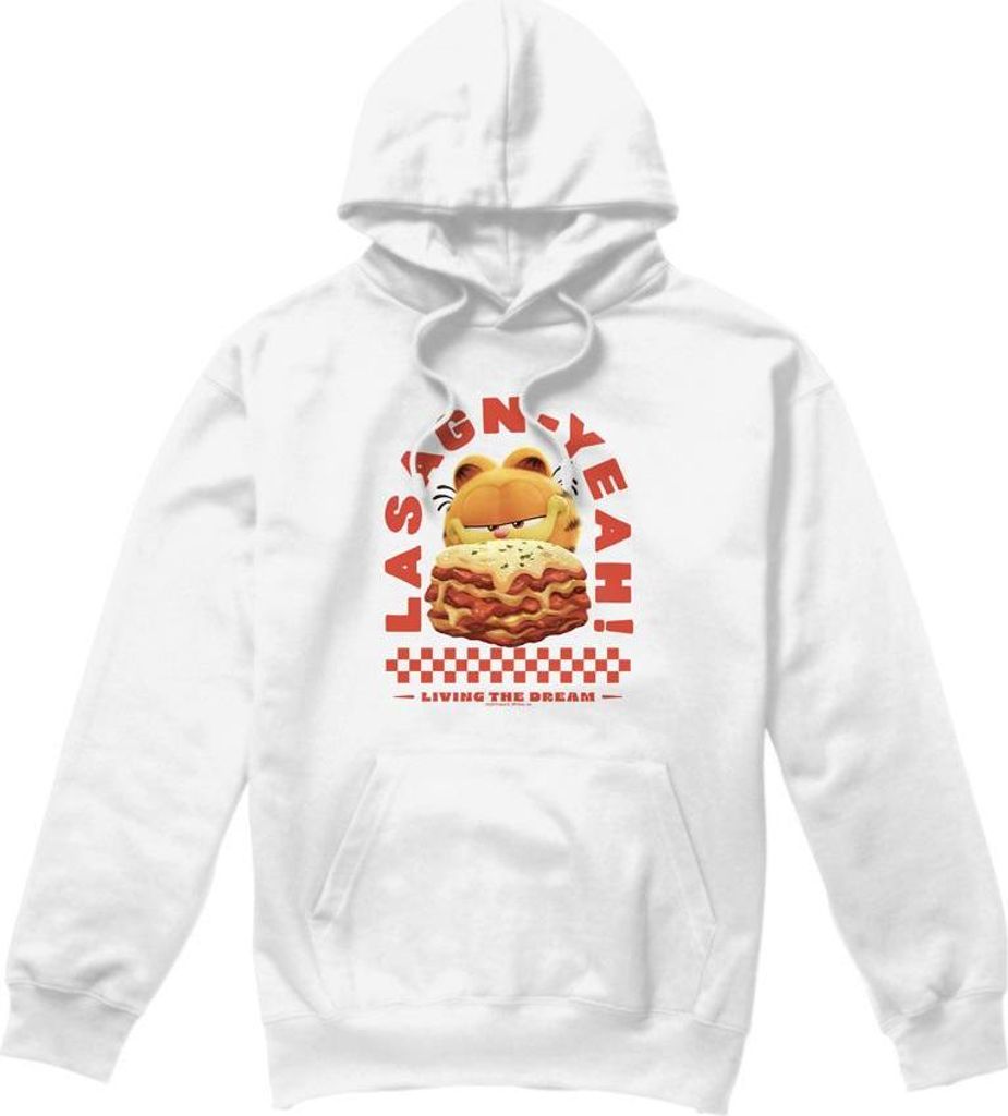 Garfield Movie - "Lasagnyeah" Kapuzenpullover für Herren TV8613 (XXL) (Weiß)