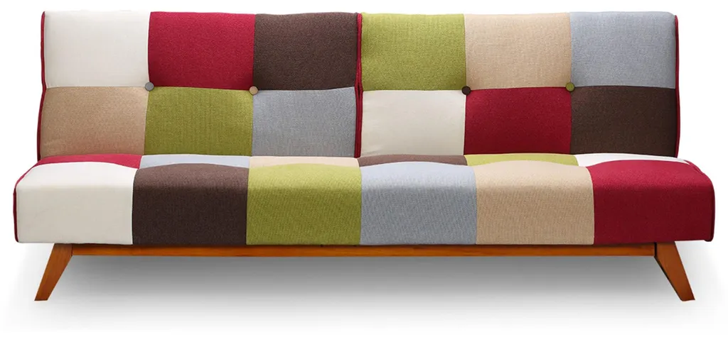 Canapé Lit Clic-clac Scandinave 3 Places Yazu Multicolore pour Salon